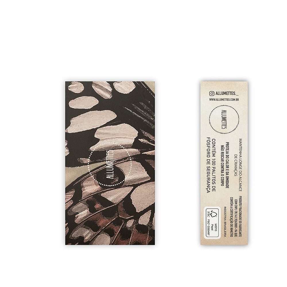 Caixa de Fósforos Brick Borboleta Matte