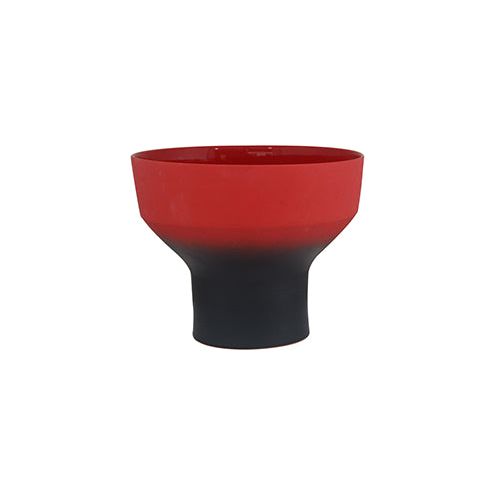 Centro de Mesa Cerâmica Vermelho e Preto