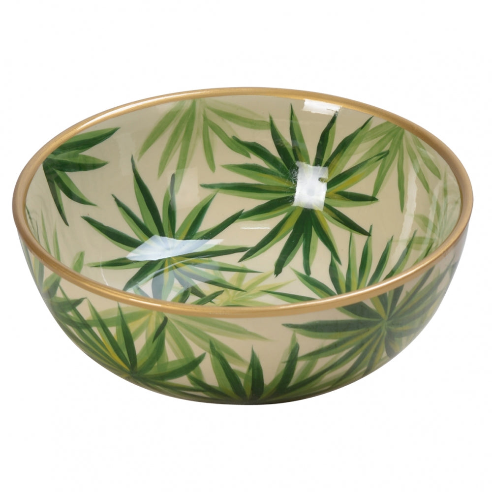 Bowl de Porcelana Folhas