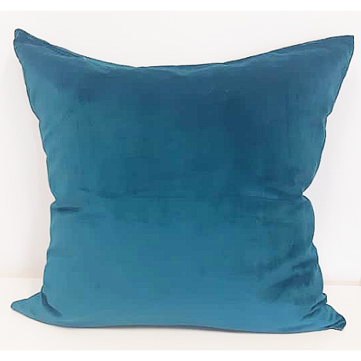 Almofada Veludo Azul Petróleo