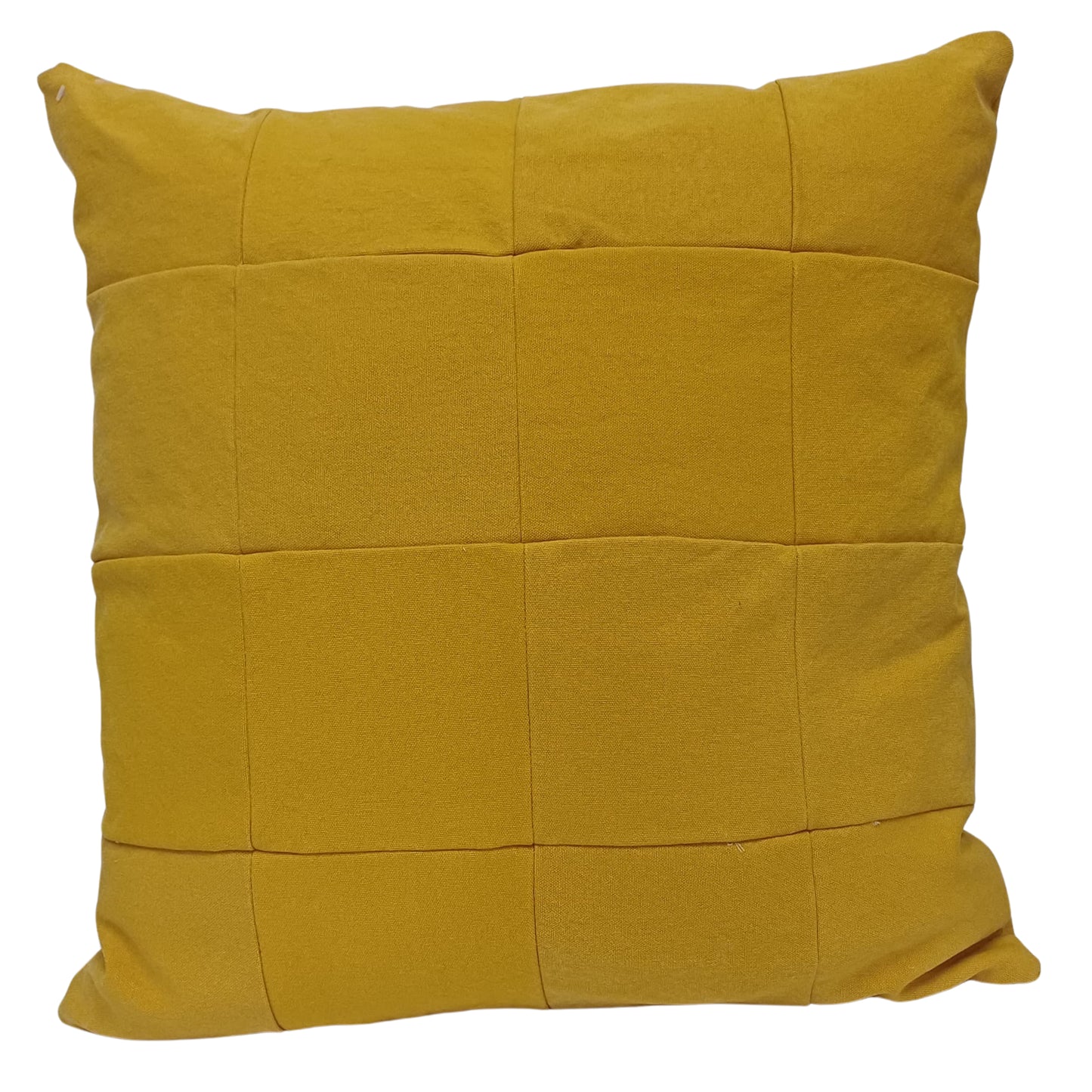 Almofada Patchwork Lona Mostarda