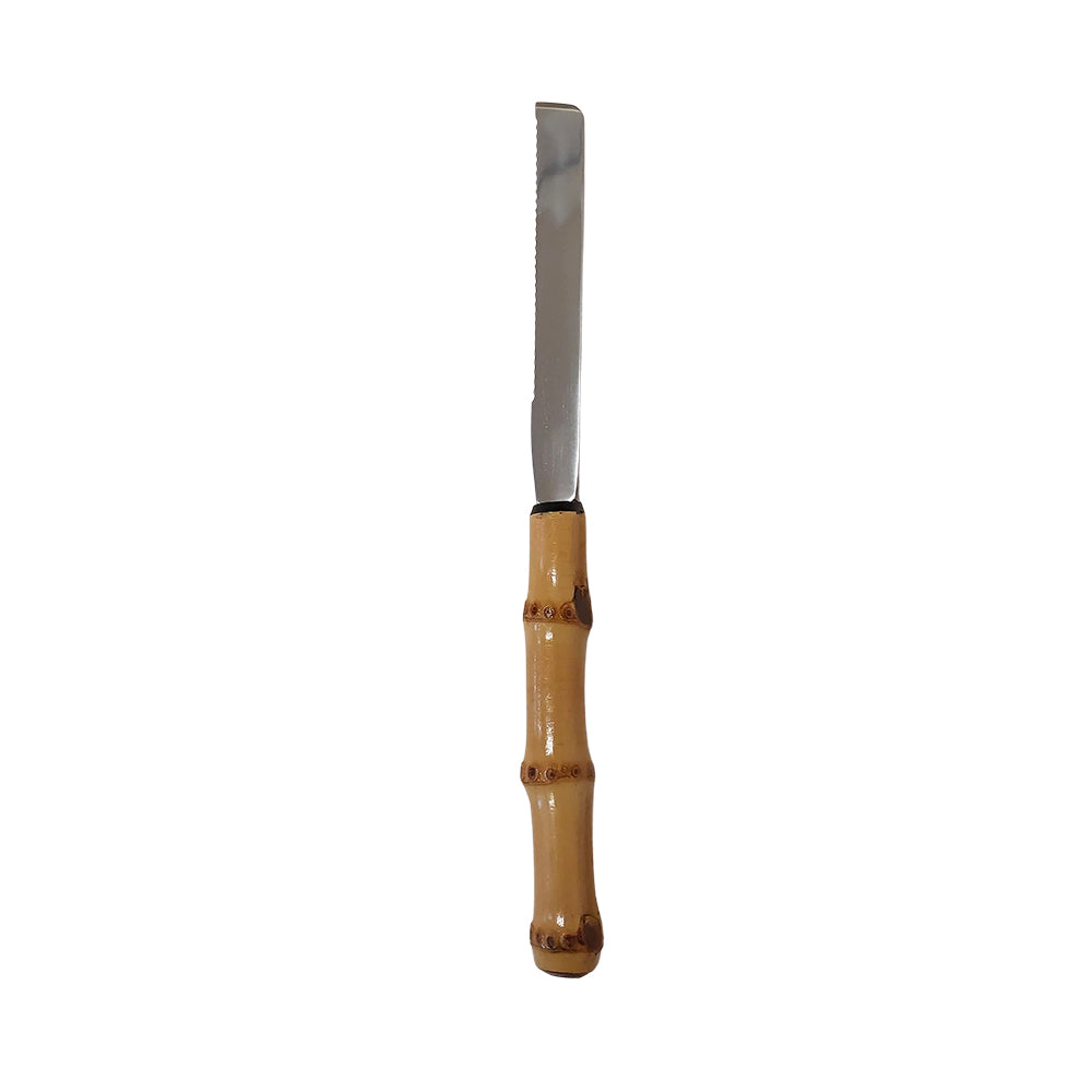 Faca Pão e Bolo Bambu