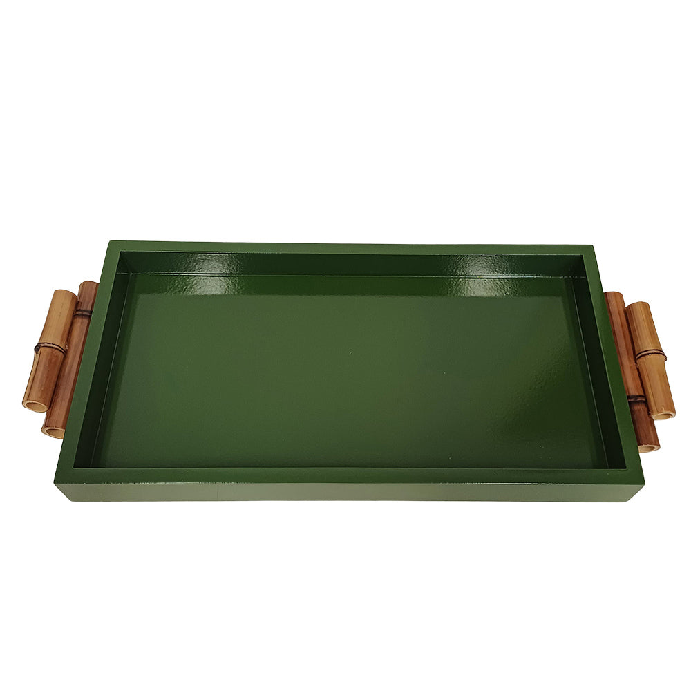 Bandeja Bambu Verde Exército