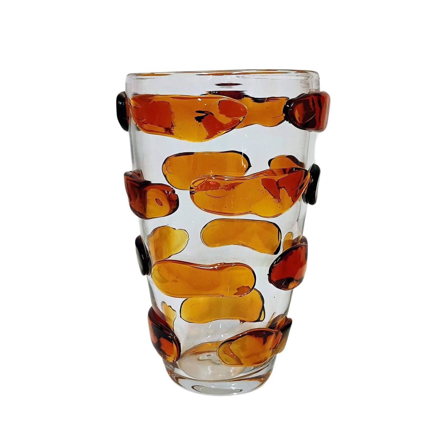 Vaso Decorativo Vidro Âmbar