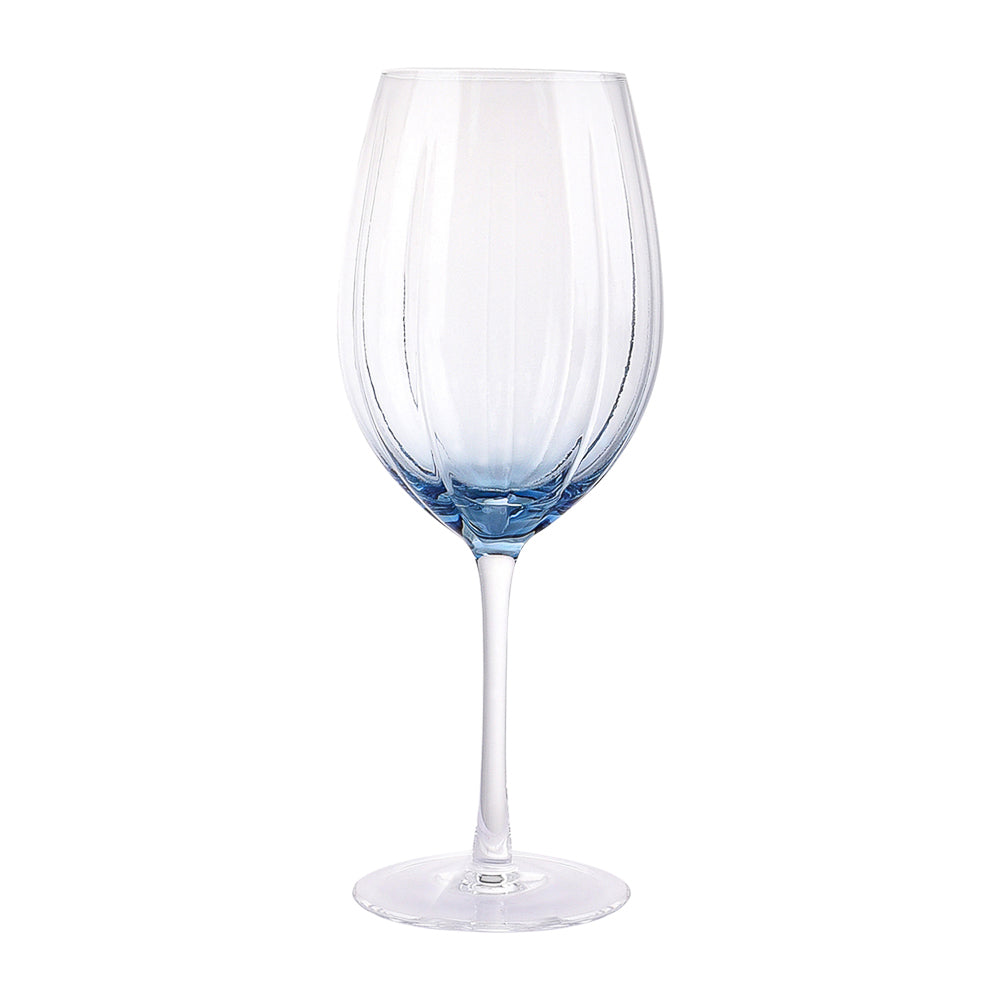 Conjunto 6 Taças Transparentes com Azul