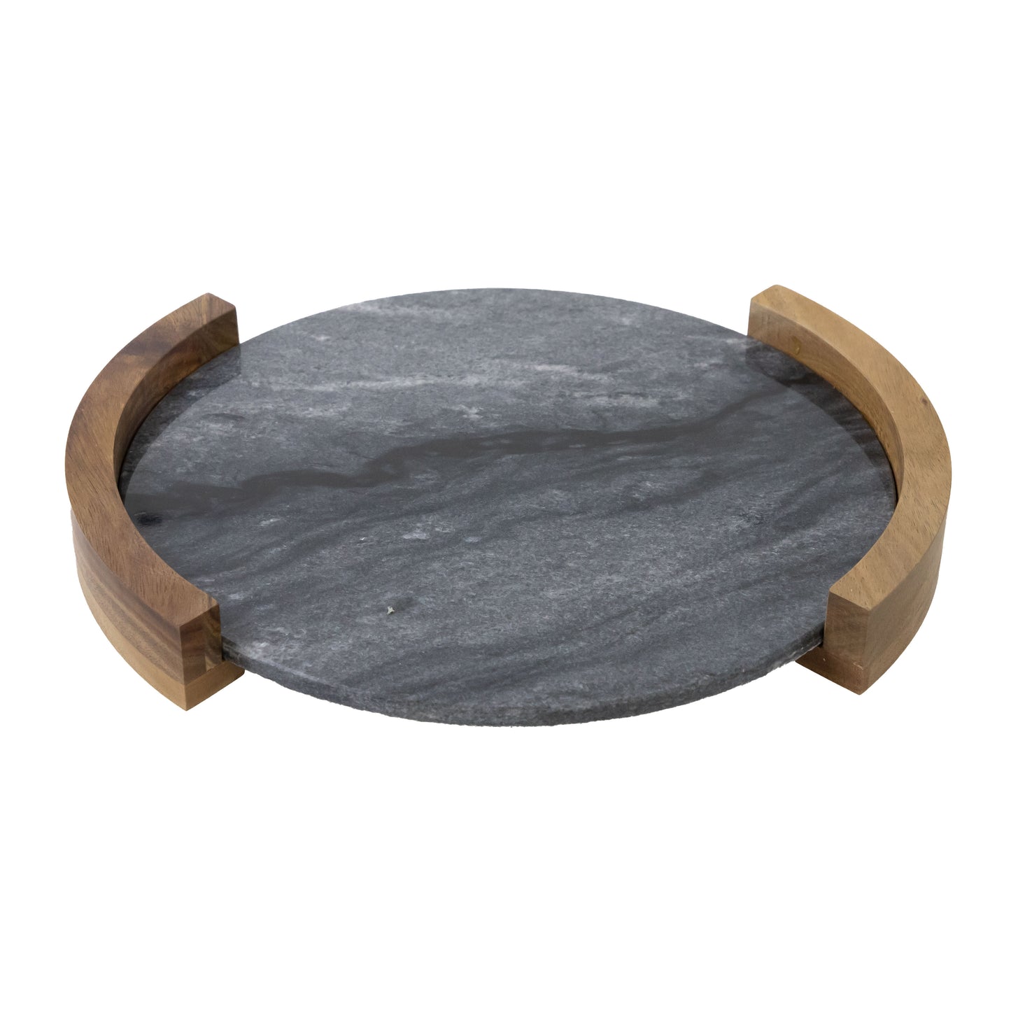 Bandeja Pedra com Madeira Natural