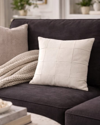 Almofada Patchwork Lona Cru