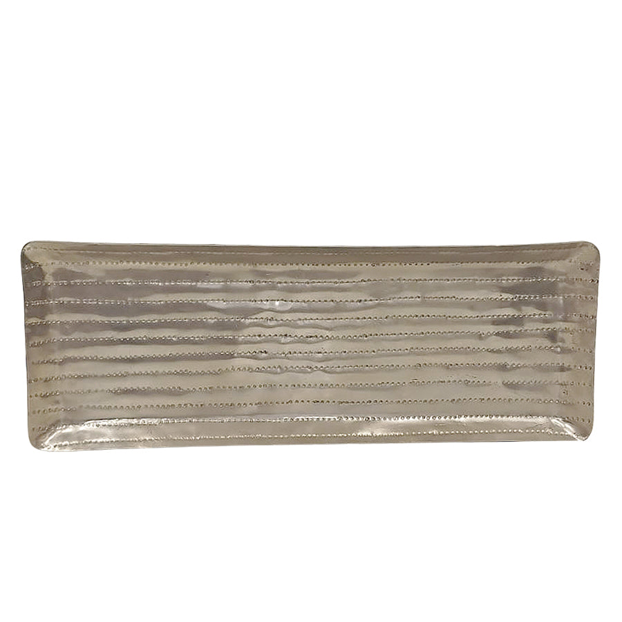 Bandeja Retangular Prateada