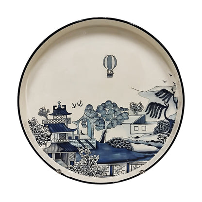 Prato Redondo Cerâmica Chinoiserie