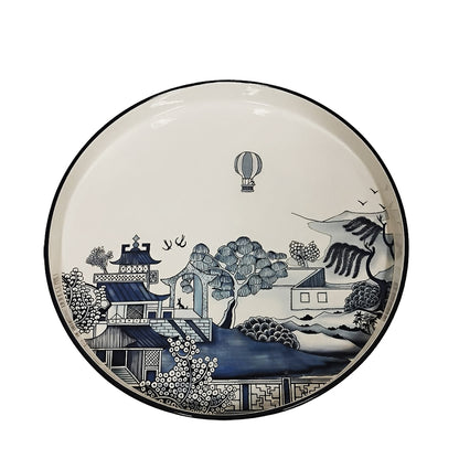 Prato Redondo Cerâmica Chinoiserie