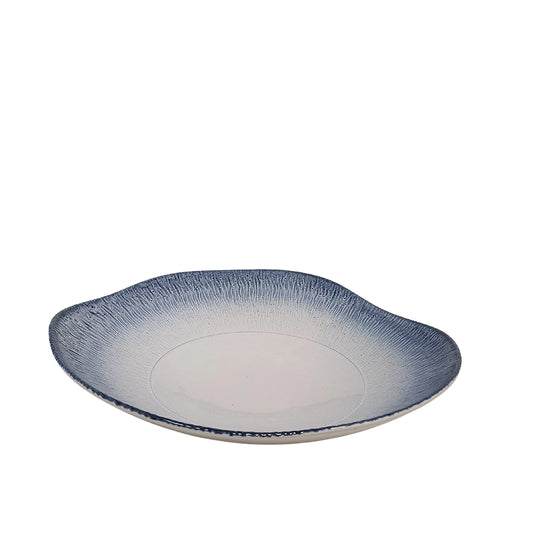 Saladeira  Porcelana Branco e Azul