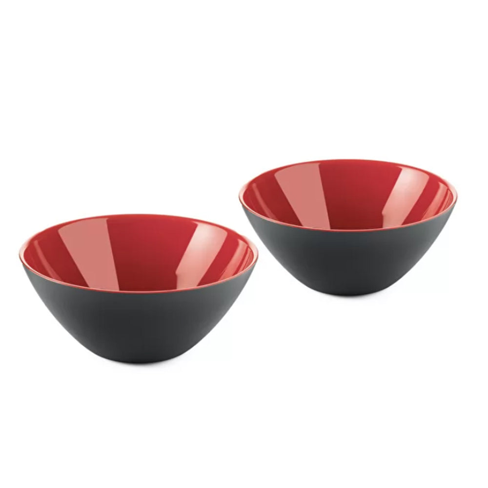 Cj 2 Bowls 12 cm Preto/Vermelho My Fusion - Guzzini