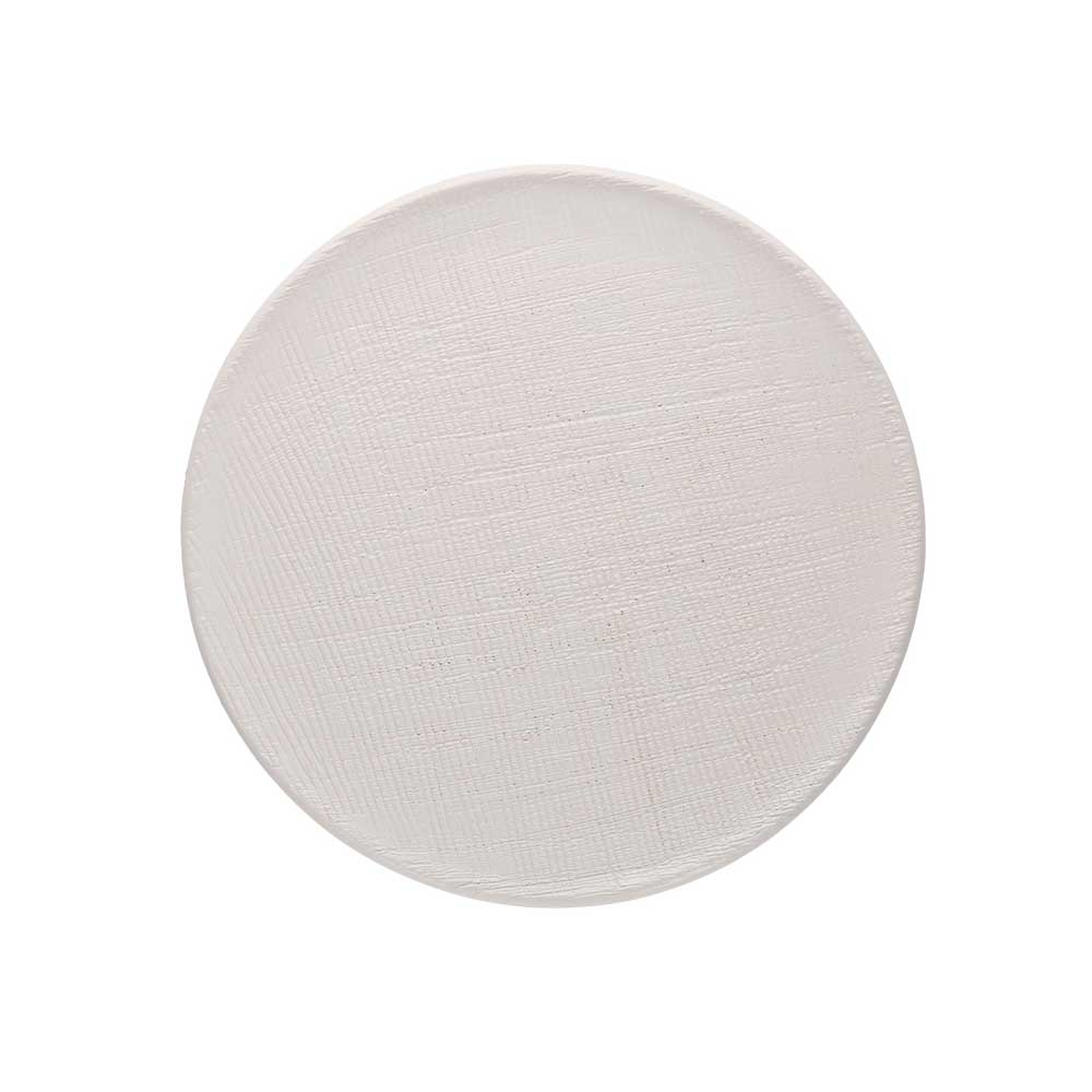 Prato Cerâmica  Branco  Textura