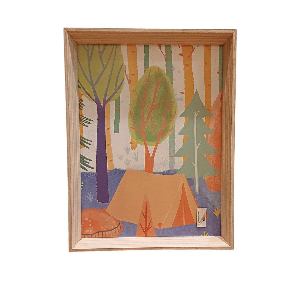 Quadro Cabana Moldura Madeira