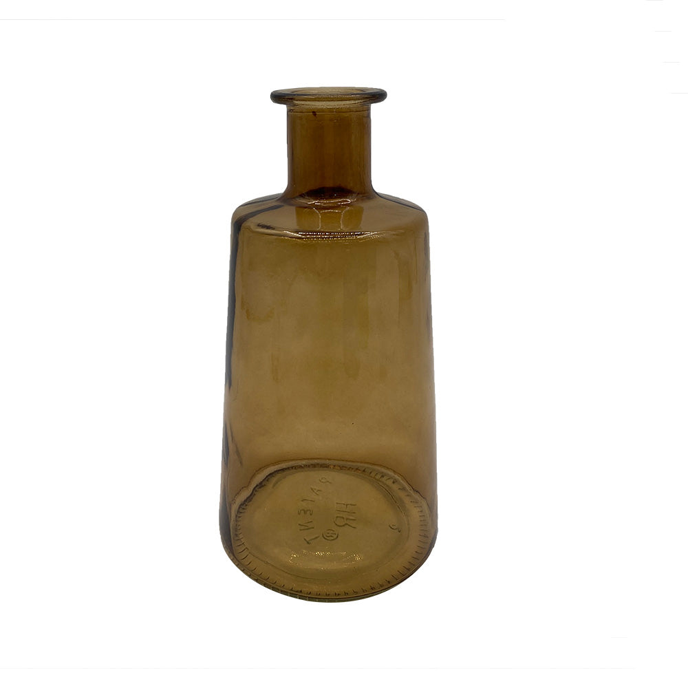 Garrafa Decorativa Vidro Marrom