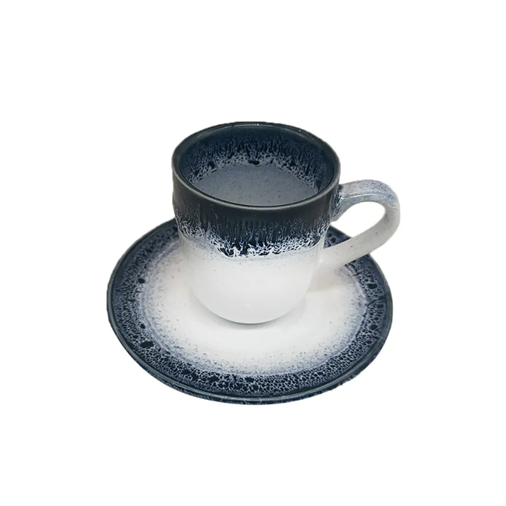 Conjunto de 6 Xícaras de Café com Pires