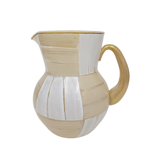 Jarra Palha  Areia e Branco
