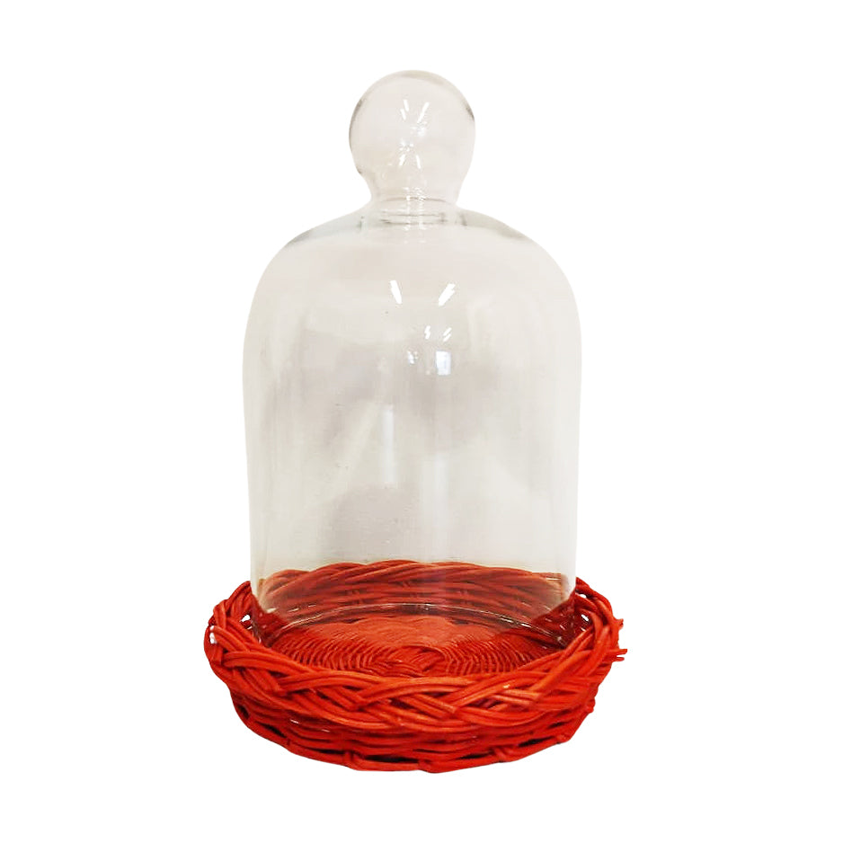 Redoma Lisa Base Vime Vermelho